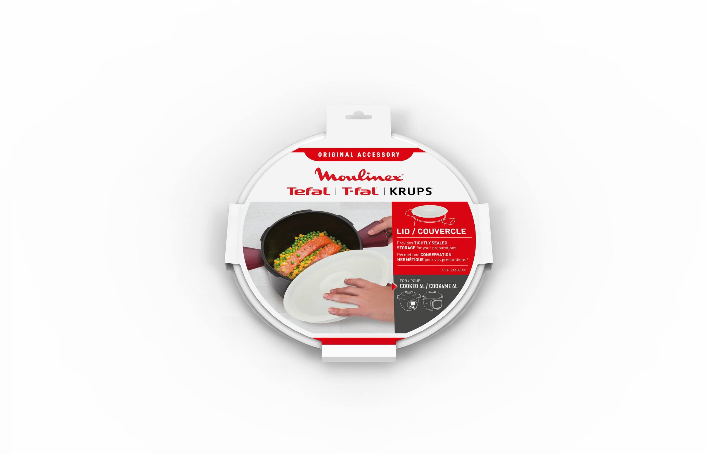 XA608000 víko na vnitřní nádobu hrnce Cook4Me Tefal