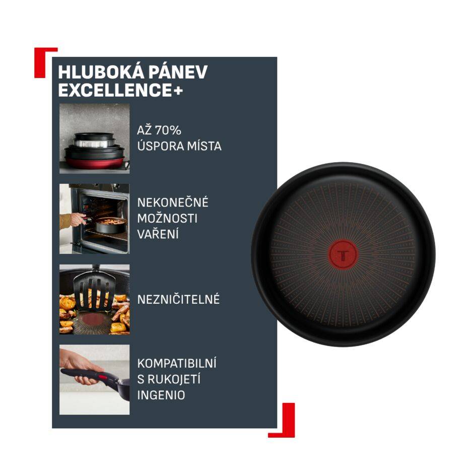 Hluboká pánev Tefal Ingenio Excellence+ P0003524 24 cm