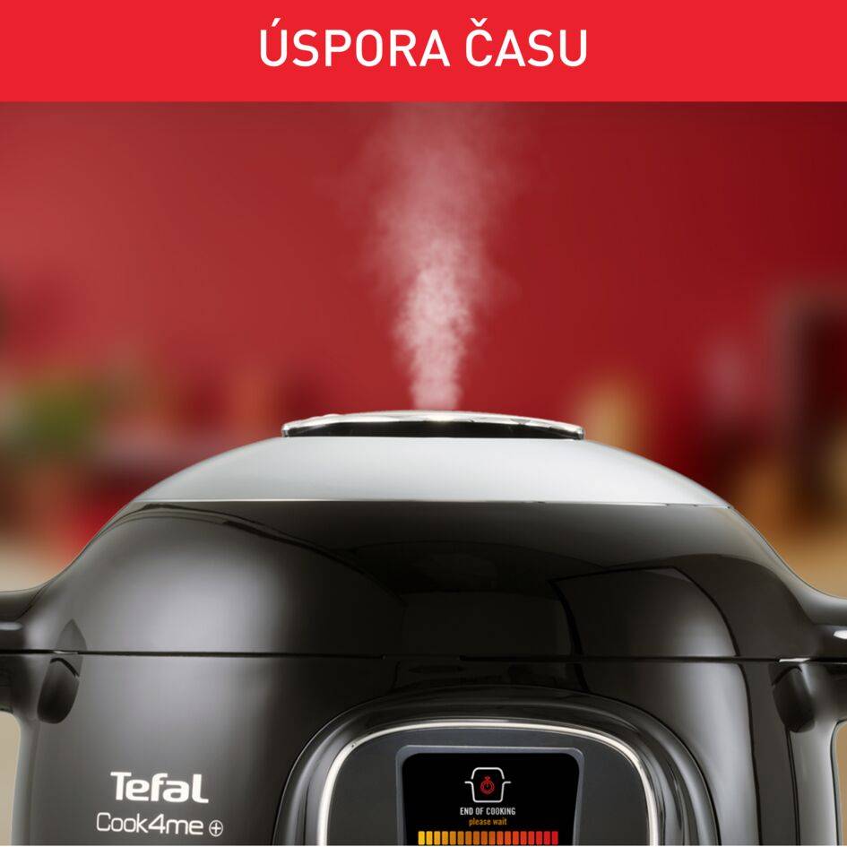 Multifunkční elektrický hrnec Tefal Cook4Me+ Connect CY855830 Černý 