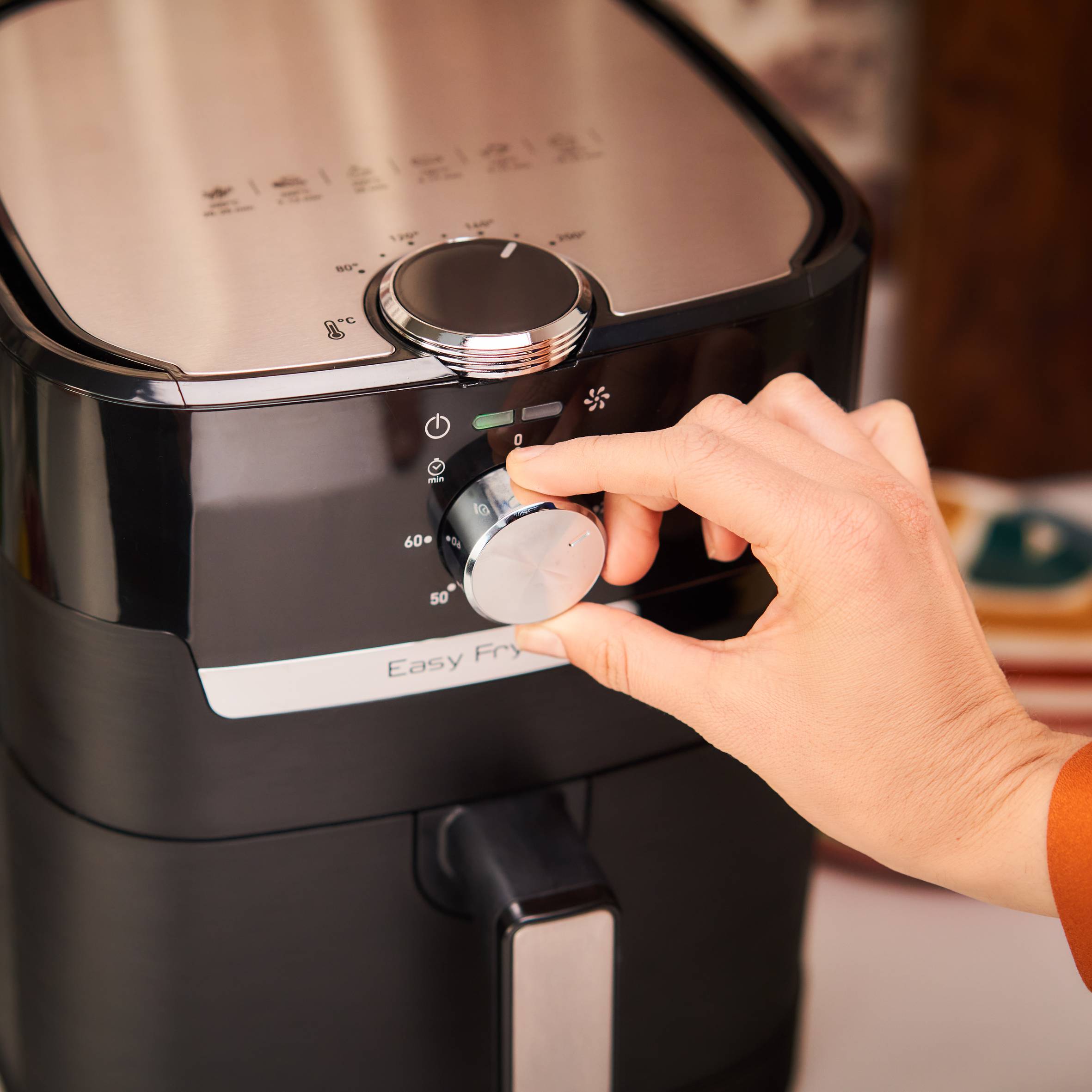 Horkovzdušná fritéza Tefal Easy Fry & Grill 2v1 EY501815 Černá