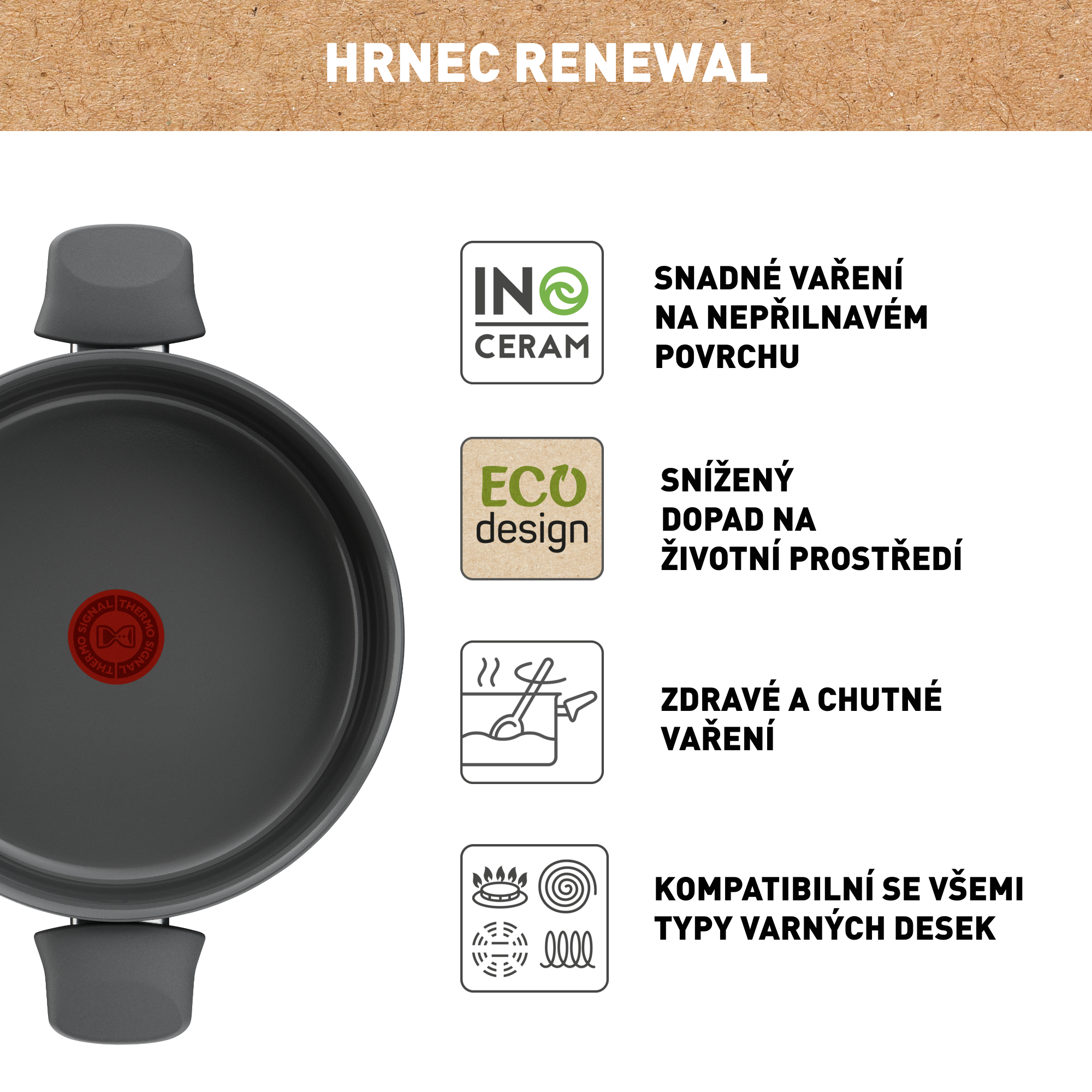 Kastrol Renewal 24 cm C4264673 keramika