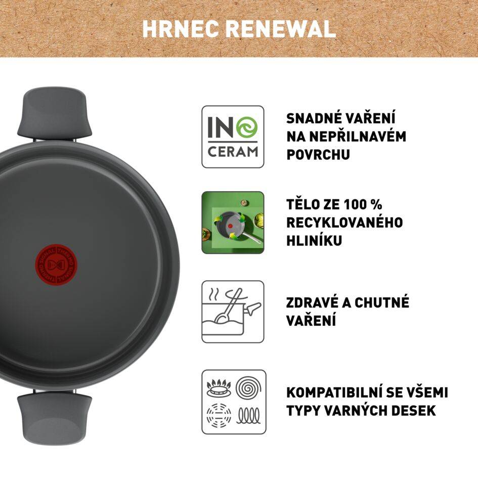 Kastrol Renewal 24&nbsp;cm C4264673 keramika