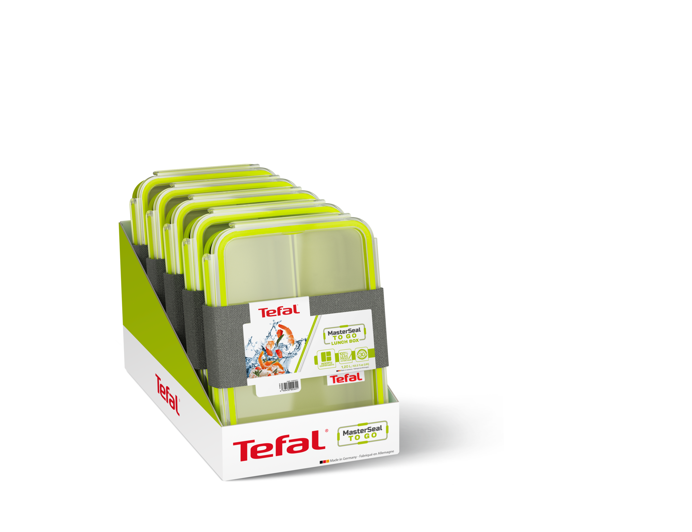 Dóza Tefal Master Seal To Go na oběd K3100212 Obdélníková 1,2 l