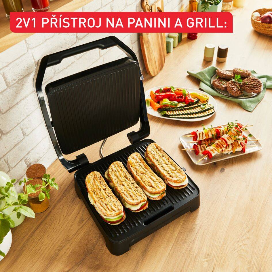 Kompaktní gril Tefal Inicio GC271810 Černý
