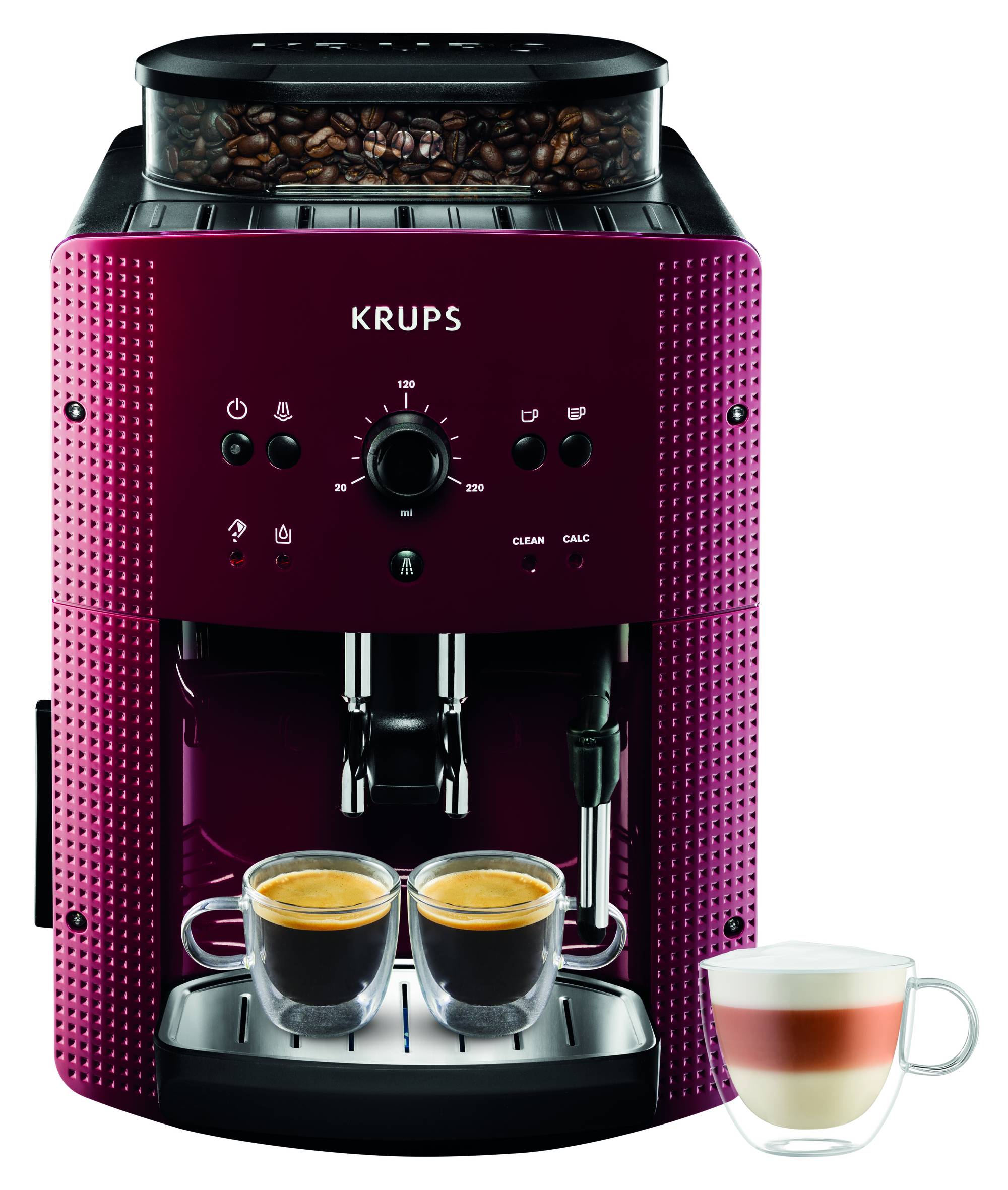 Automatický kávovar KRUPS ESSENTIAL EA810770 červený