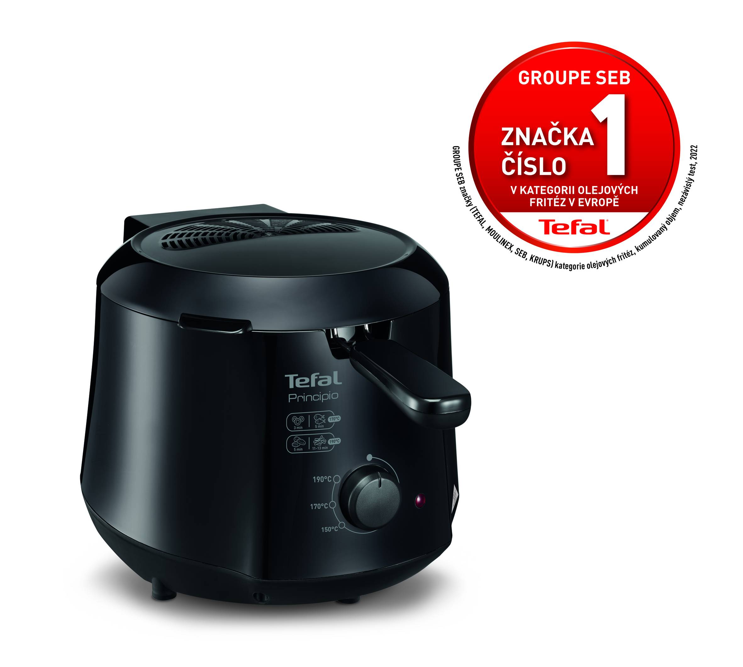 Olejová fritéza Tefal Principio FF230831 Černá