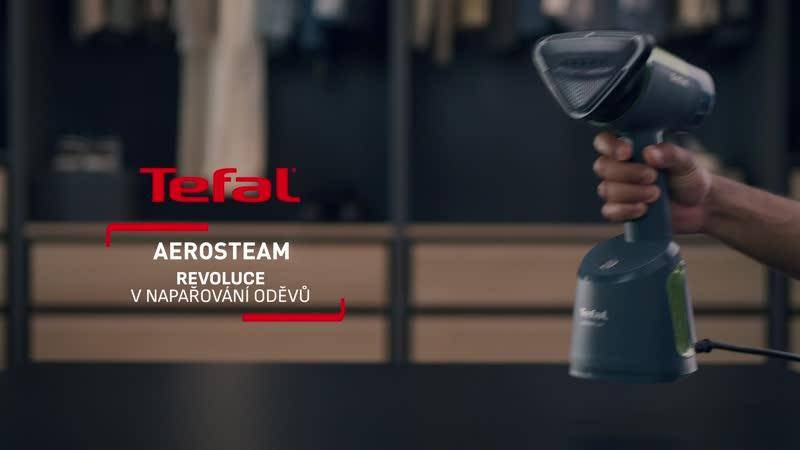 Nasávací ruční napařovač a žehlička 2v1 Tefal AeroSteam DT9810F0 Černý