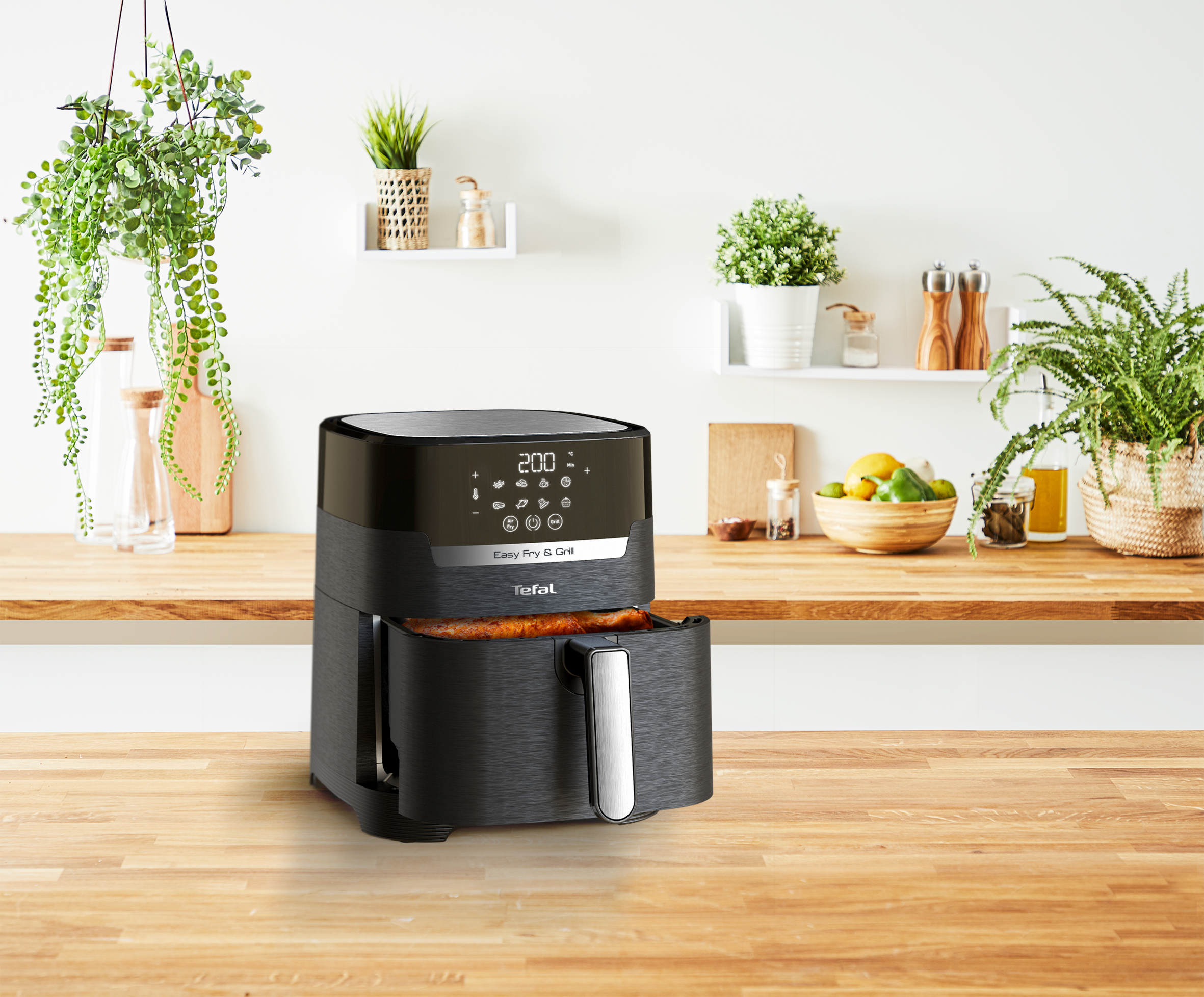 Horkovzdušná fritéza Tefal Easy Fry & Grill 2v1 Precision EY505815 Černá