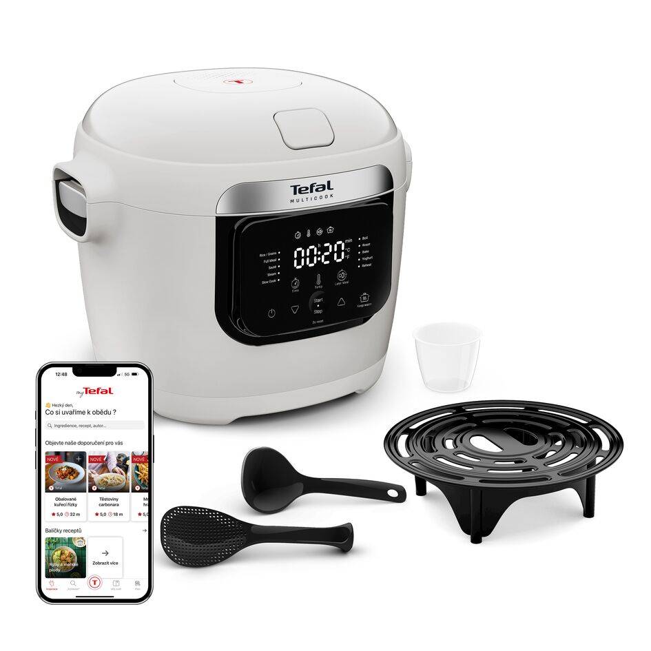 Multifunkční hrnec Tefal Multicook MY700BF0 Světle šedá
