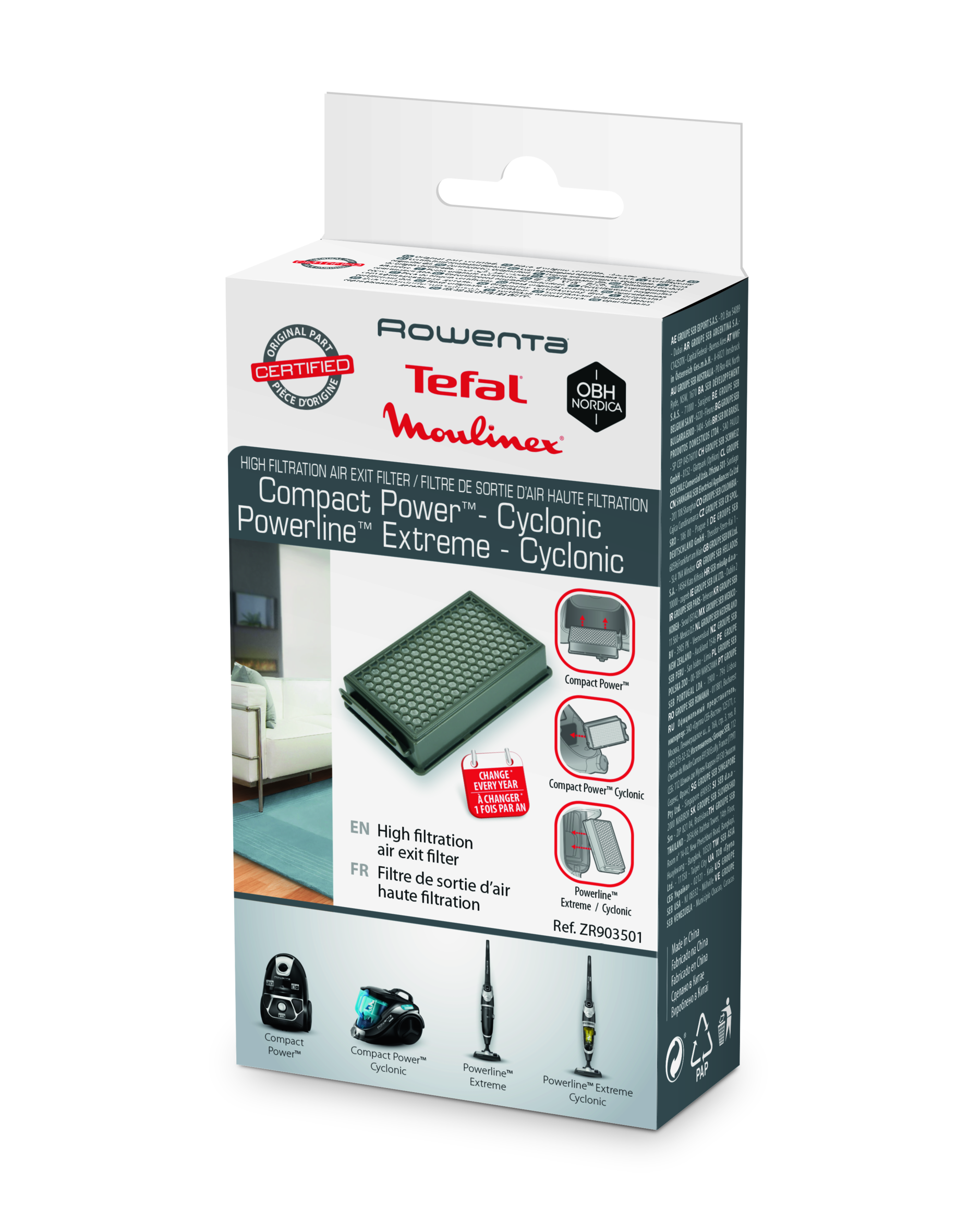 Filtr s vysokou schopností filtrace ZR903501