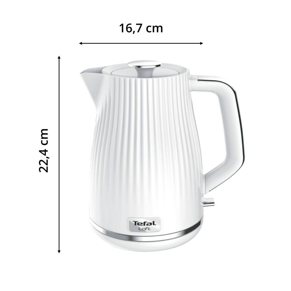Retro rychlovarná konvice Tefal Loft KO250130 Bílá 1,7 l