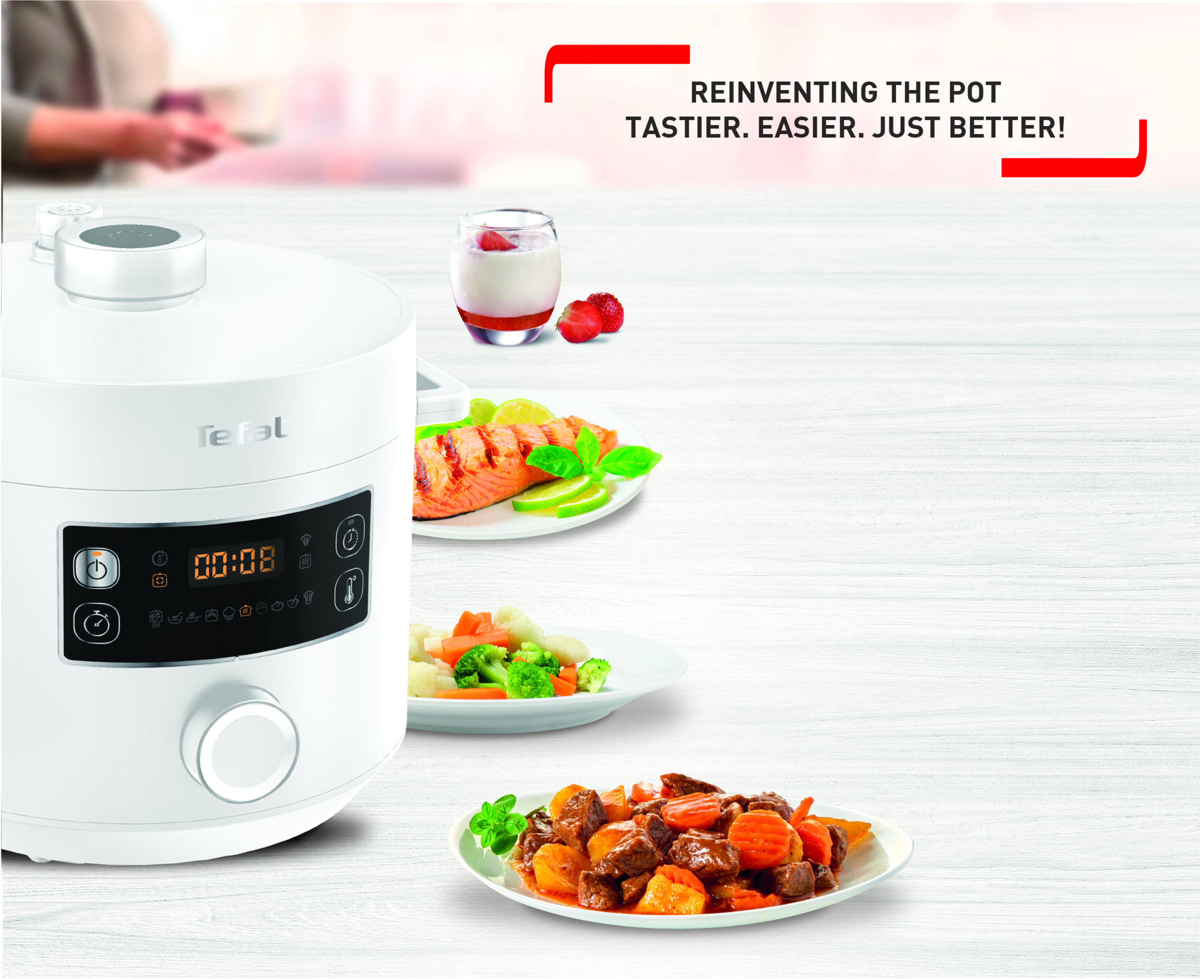 Multifunkční elektrický hrnec Tefal Turbo Cuisine CY754130 Bílý