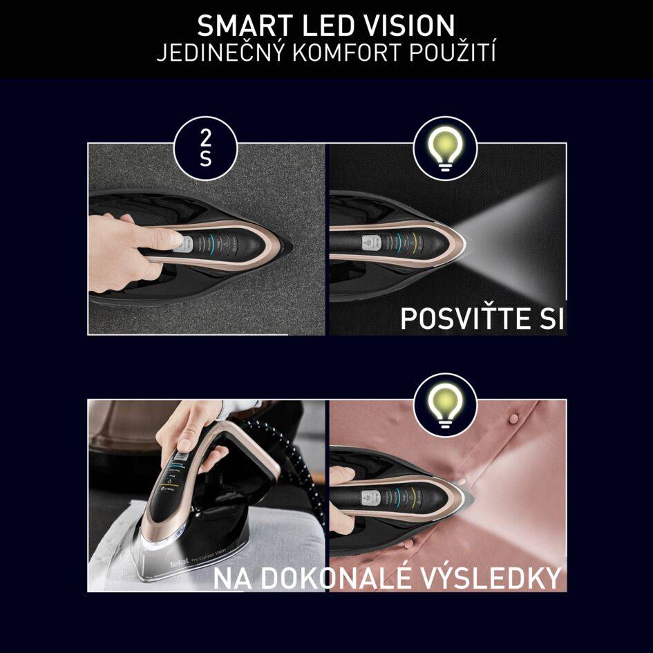 Parní generátor Tefal Pro Express Vision GV9820E0 Zlatý/Černý