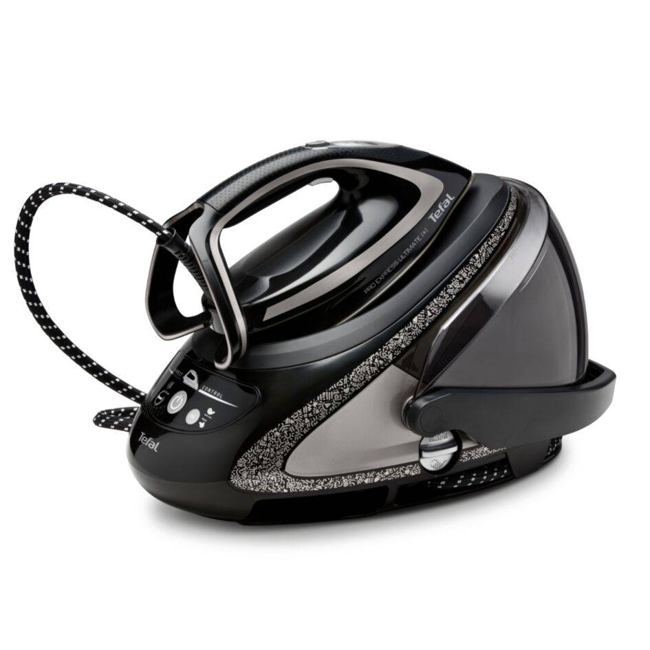 Žehlička s parním generátorem Tefal Pro Express Ultimate+ GV9620E0 Stříbrný/Černý