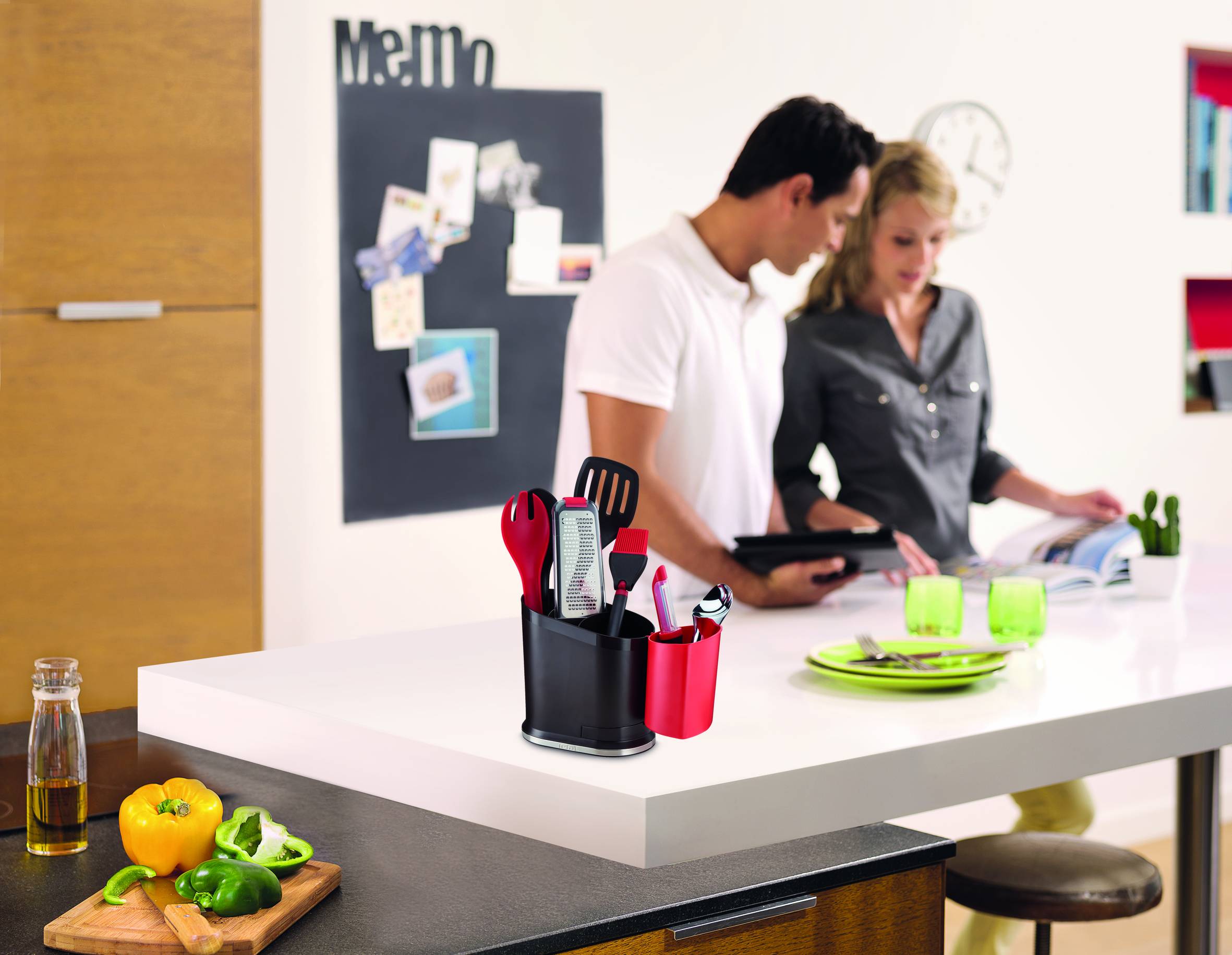 Napařovací košík Tefal Ingenio K2071614 Červený/Černý