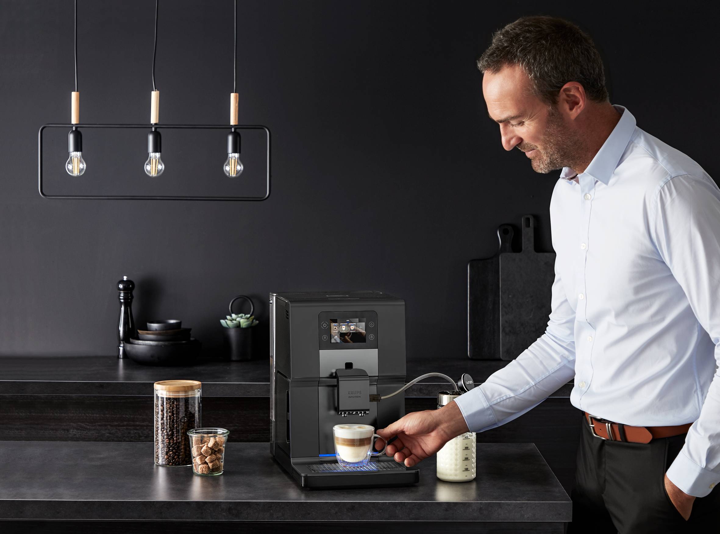 Automatický kávovar KRUPS Intuition Preference+ EA875U10 Šedý