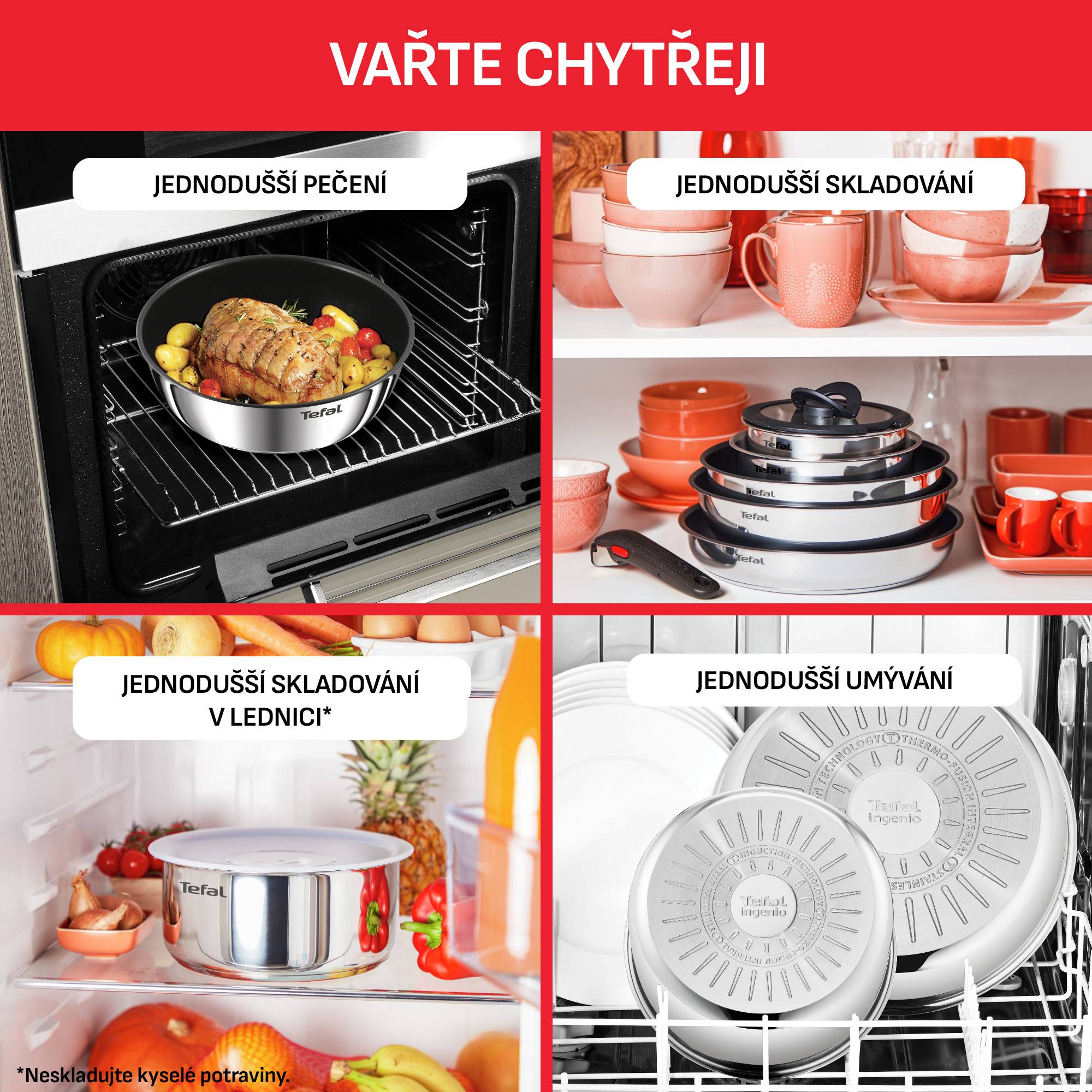 Sada nádobí Tefal Ingenio Emotion L897SJ04 20 ks