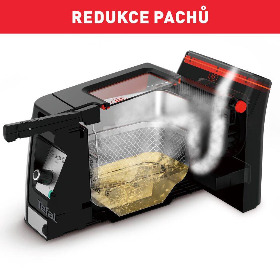 Olejová fritéza Tefal Clear Duo FR600D10 Nerezová