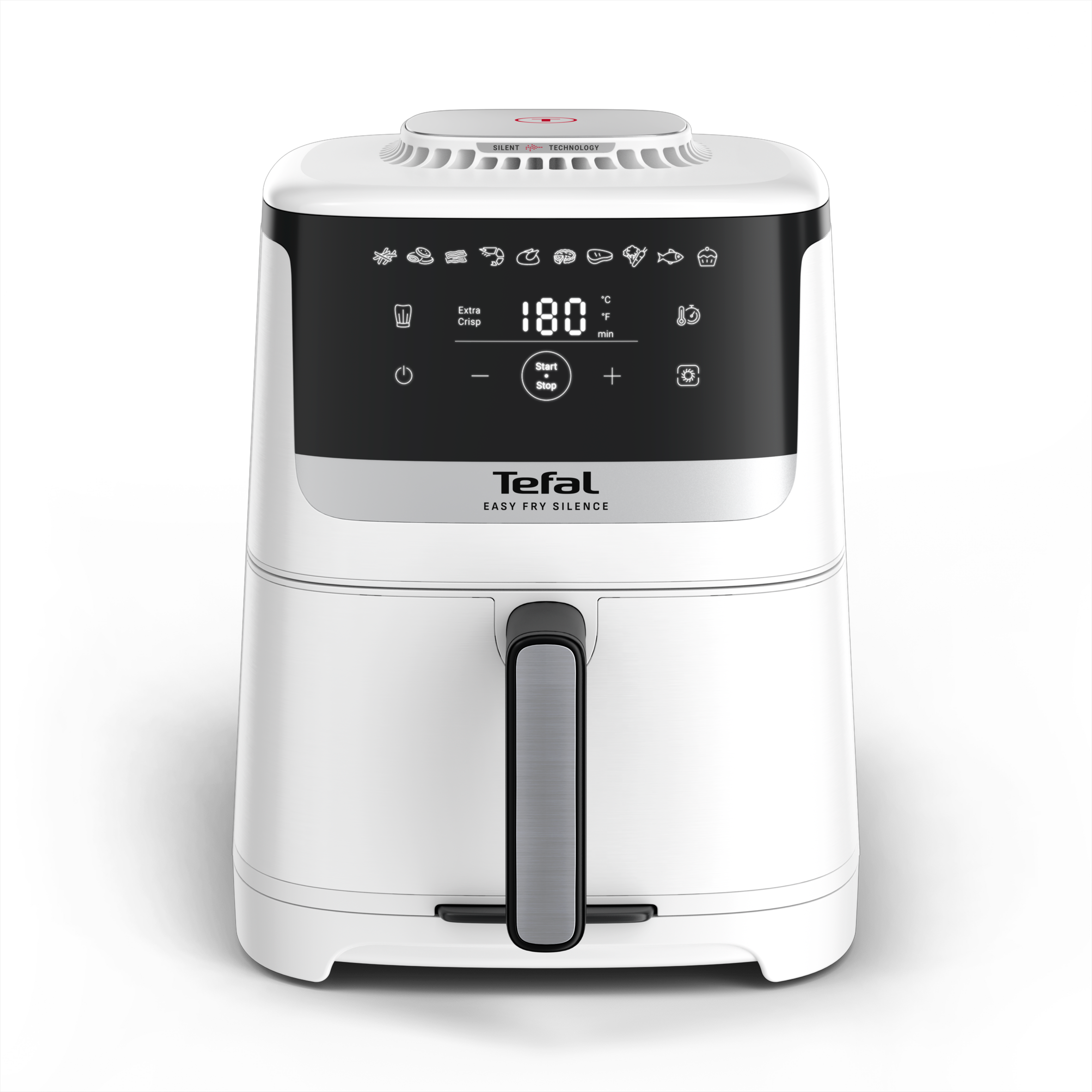 Tichá horkovzdušná fritéza Tefal Easy Fry Silence  5 l, EY5521E0, bílá