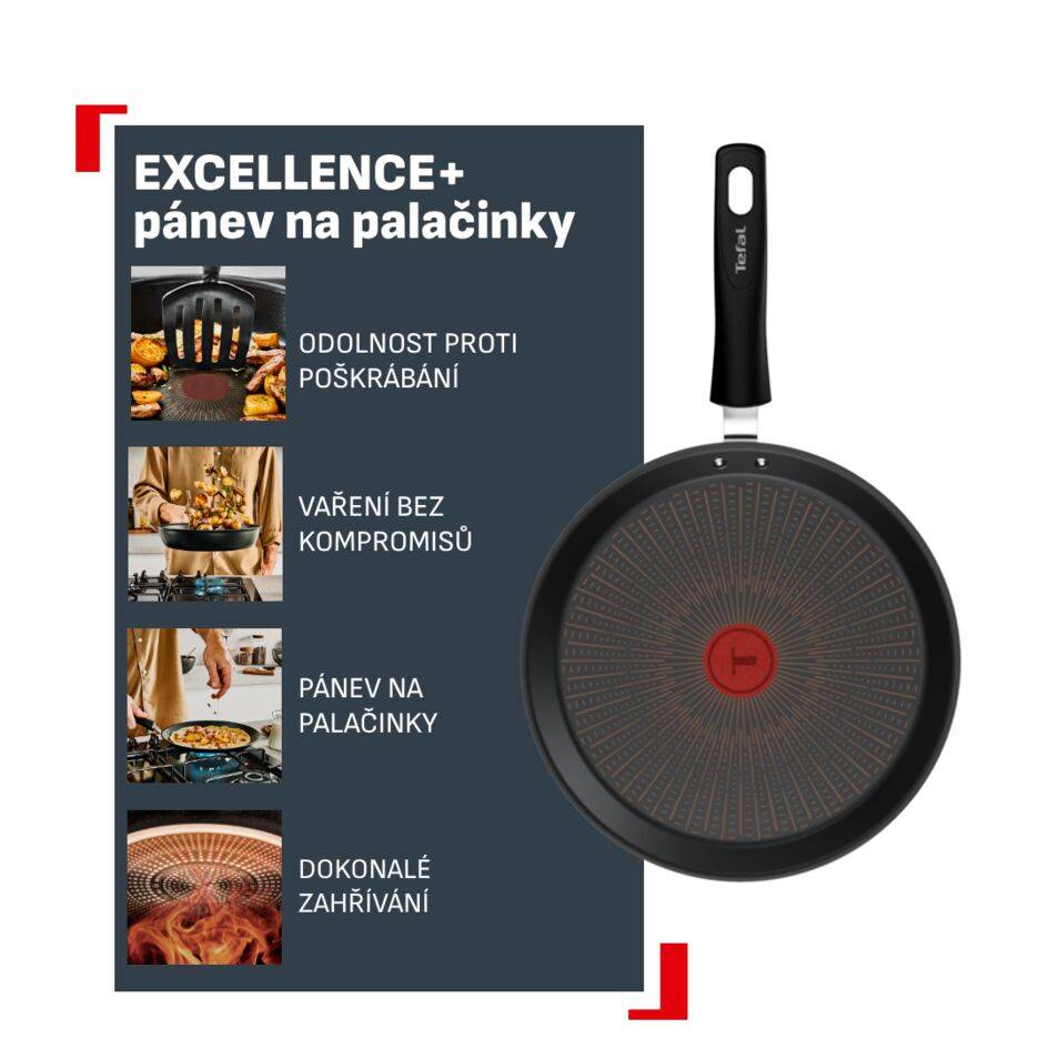 Pánev na palačinky Tefal Excellence+ G3303802 25 cm