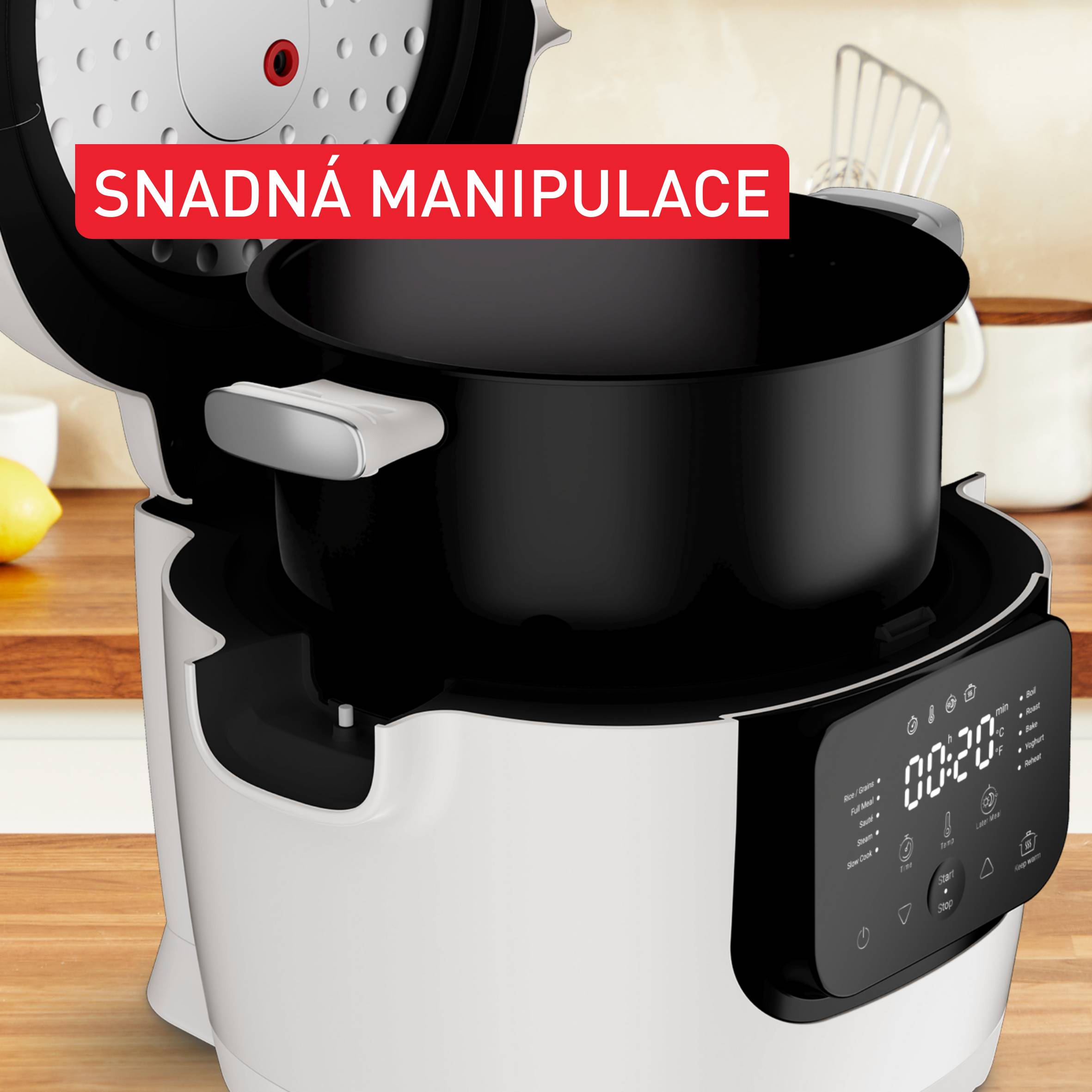 Multifunkční hrnec Tefal Multicook Basic MY700BF0 Bíla