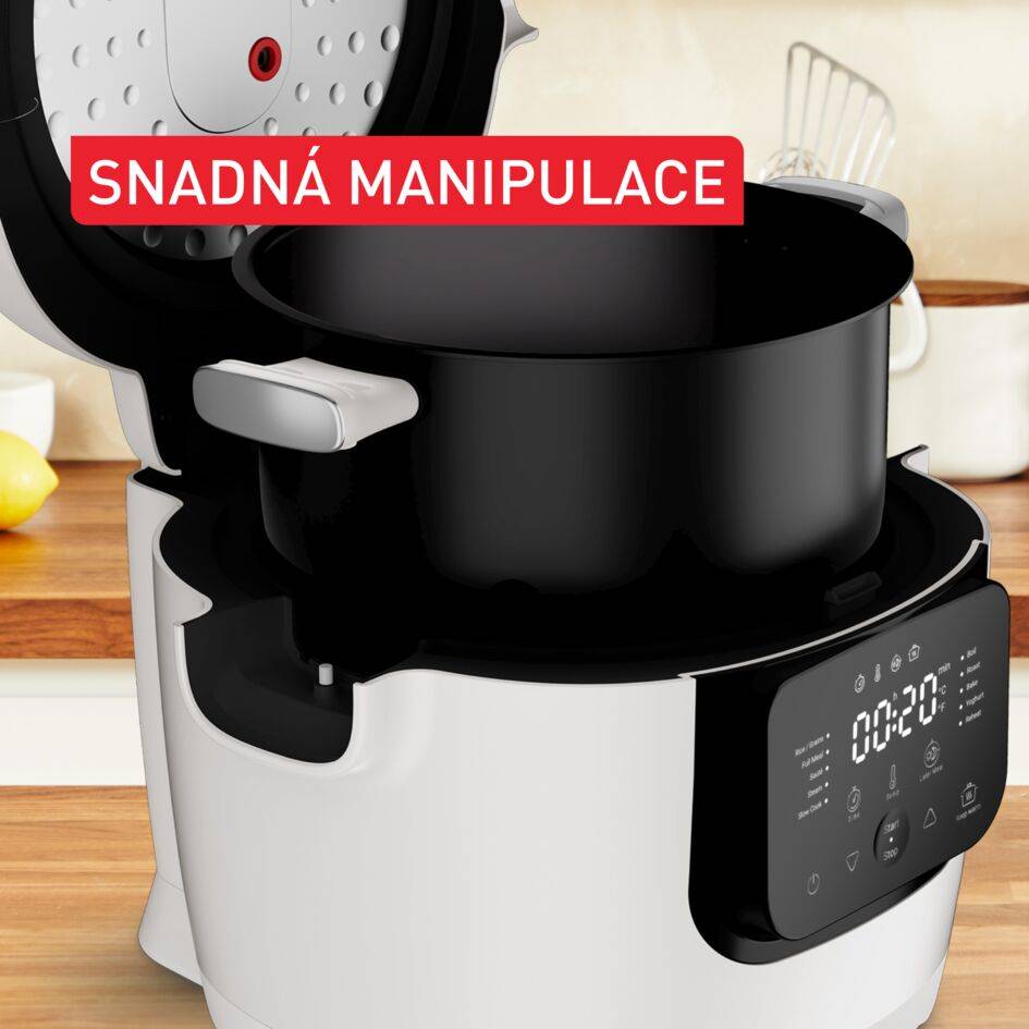 Multifunkční hrnec Tefal Multicook MY700BF0 Světle šedá