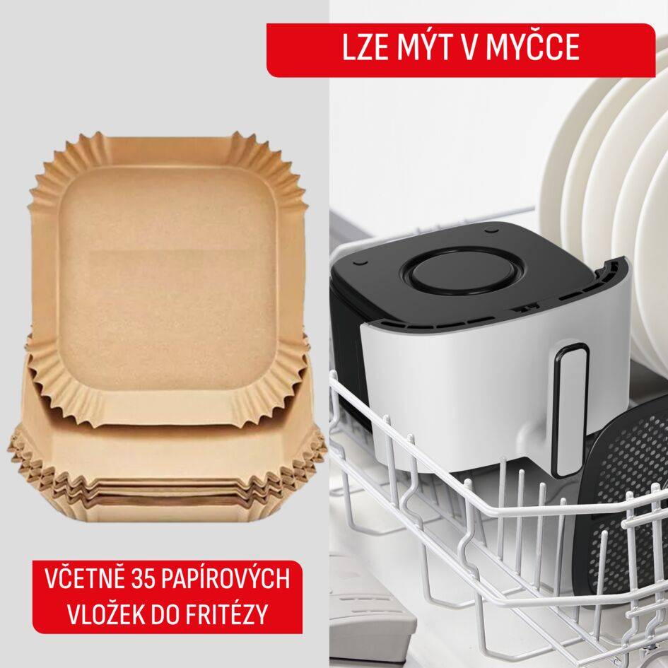 Horkovzdušná fritéza Tefal Easy Fry POP 5l EY245GE0 Světle šedá