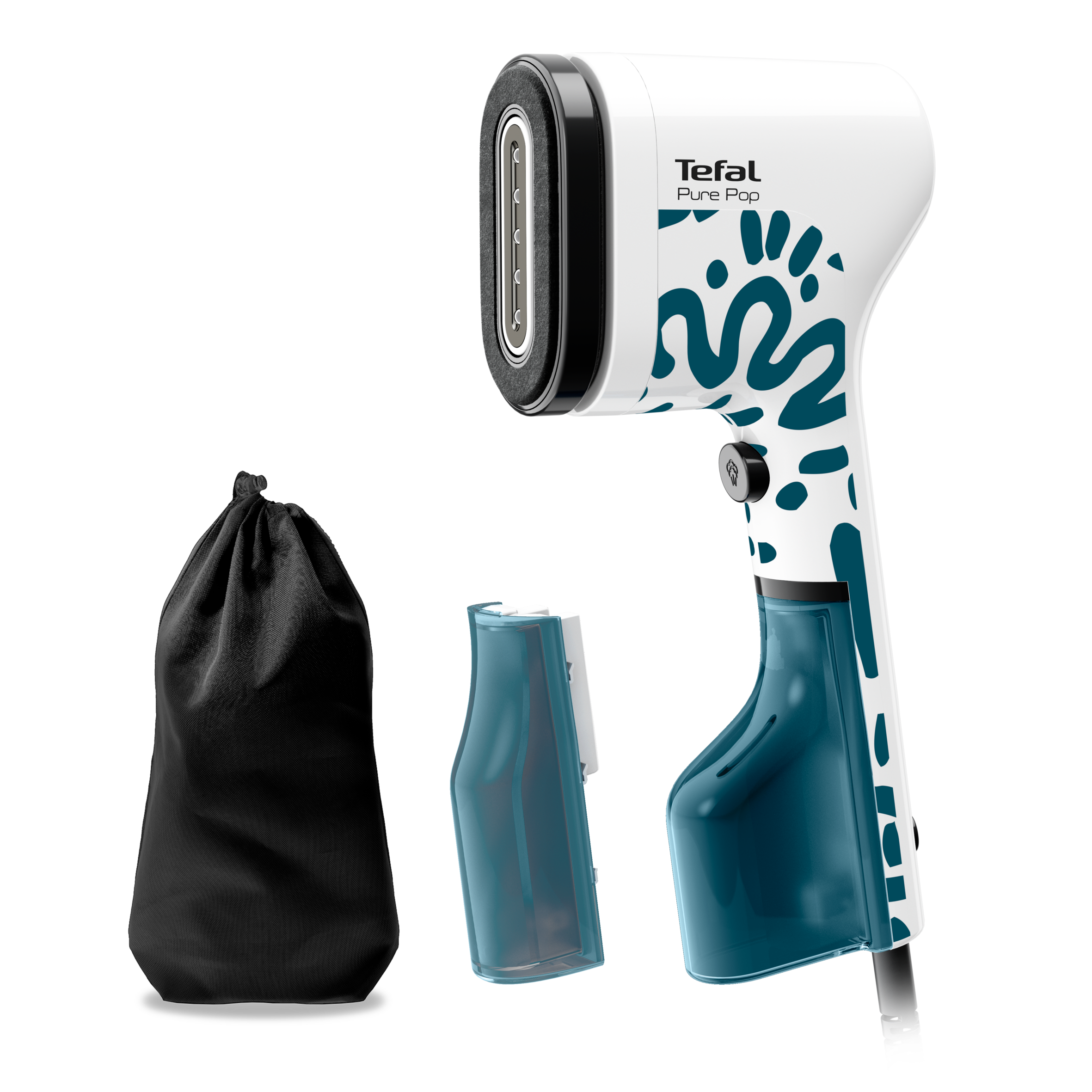 Ruční napařovač Tefal Pure POP Home & Travel DT2040E1Bíla/Modra