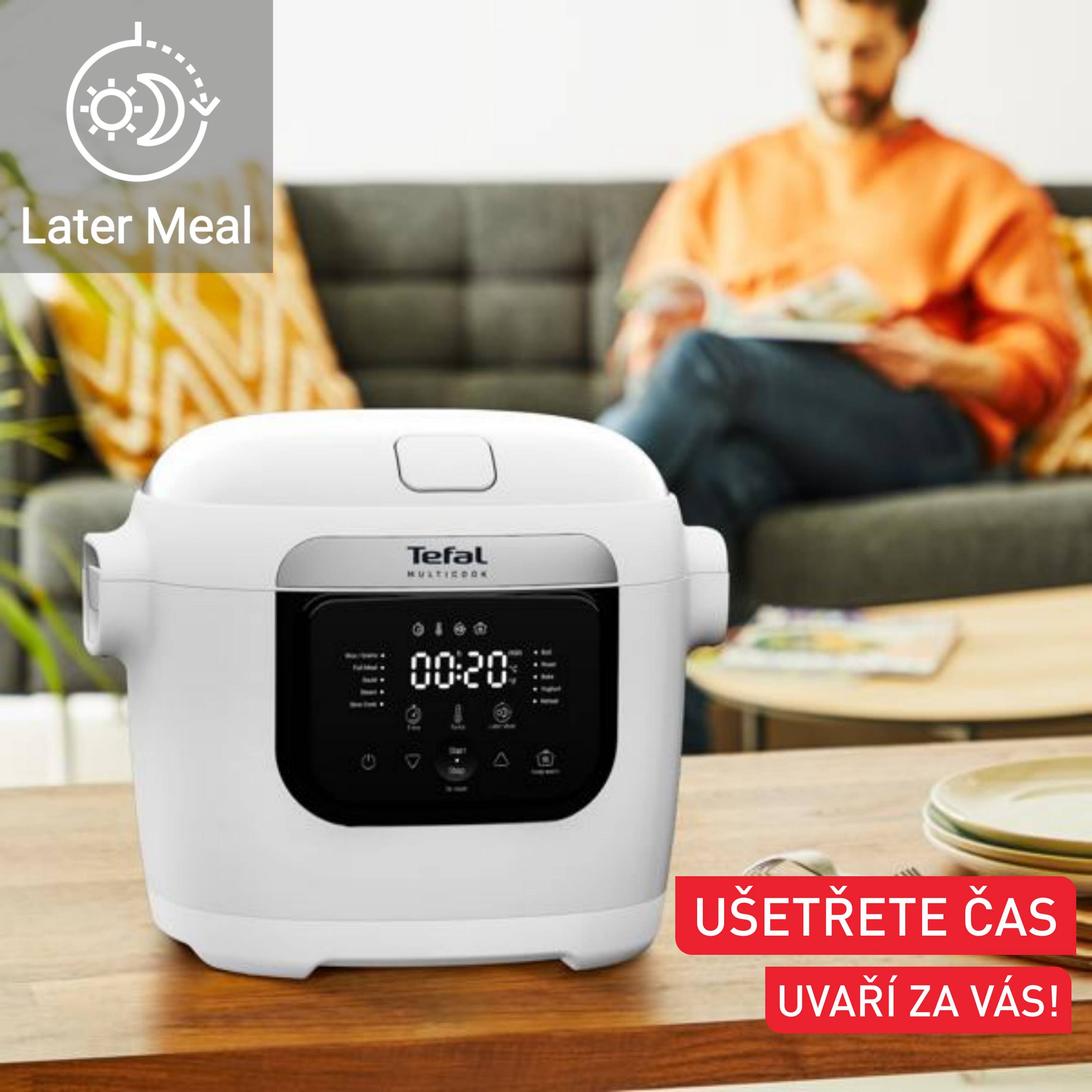 Multifunkční hrnec Tefal Multicook MY700BF0 Světle šedá