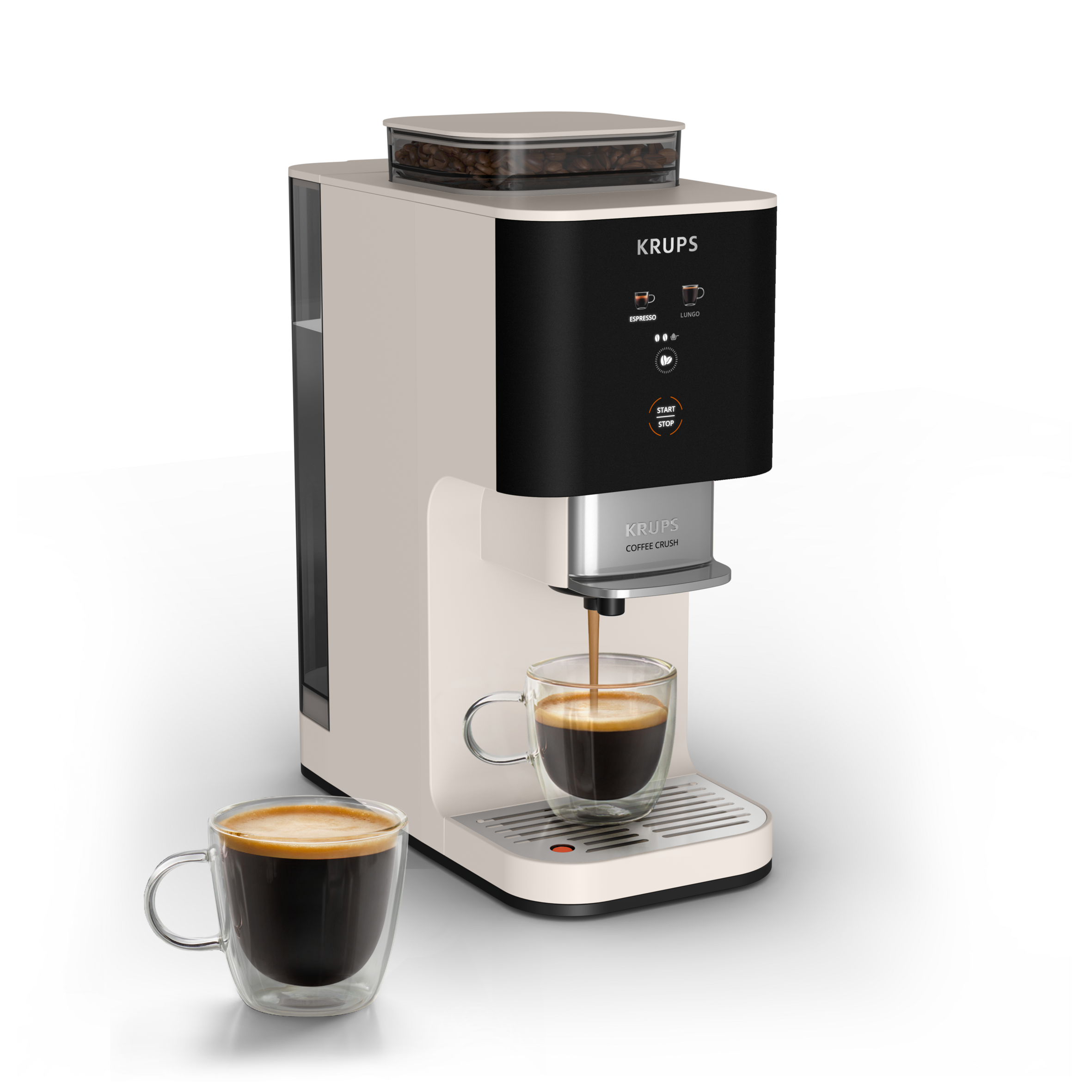Automatický kávovar KRUPS Coffee Crush SA4001E0 bílá