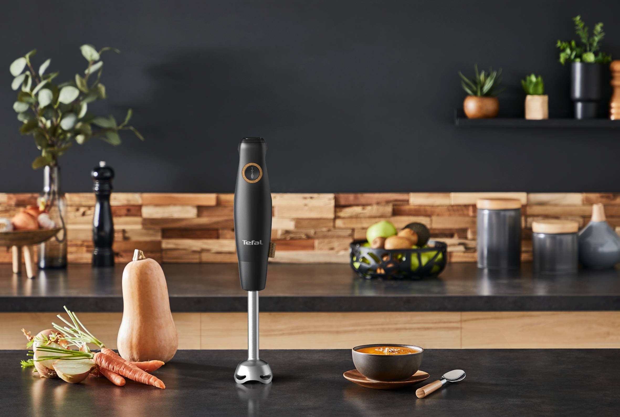 Tyčový mixér Tefal Eco Respect HB46E838 Černý