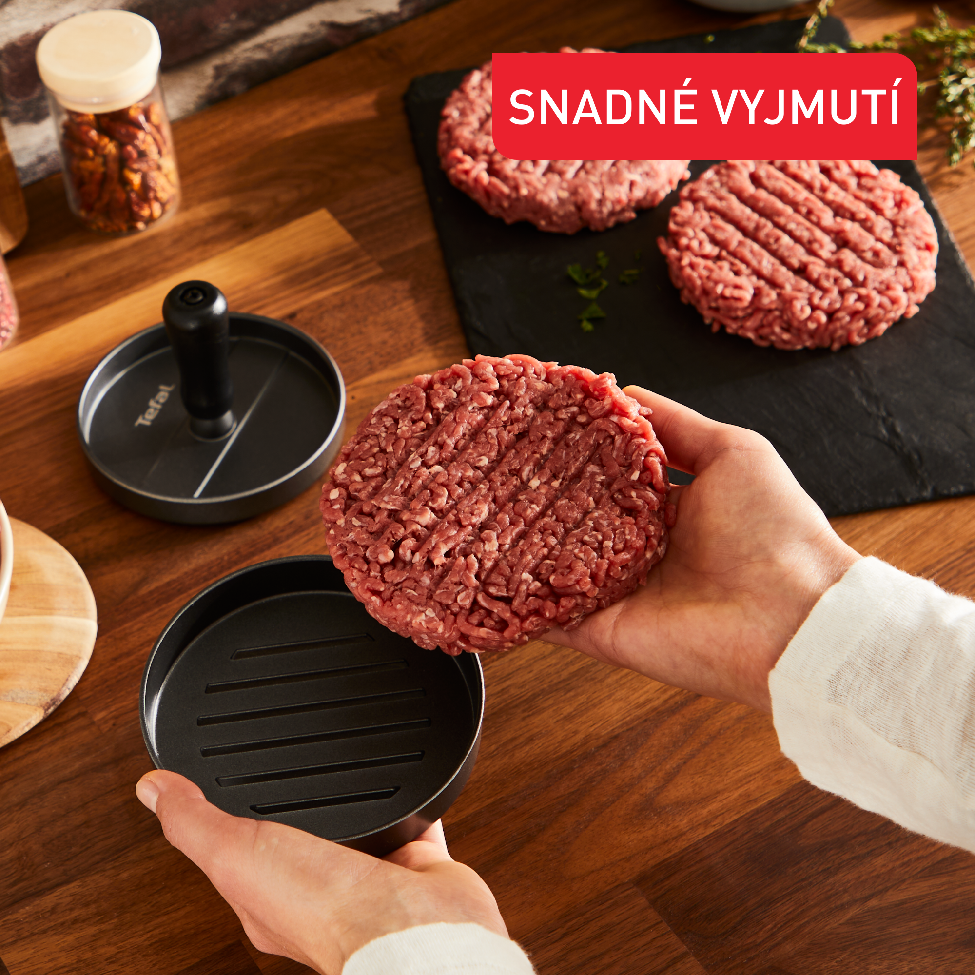 Lis na burger Tefal K1851134 Šedý