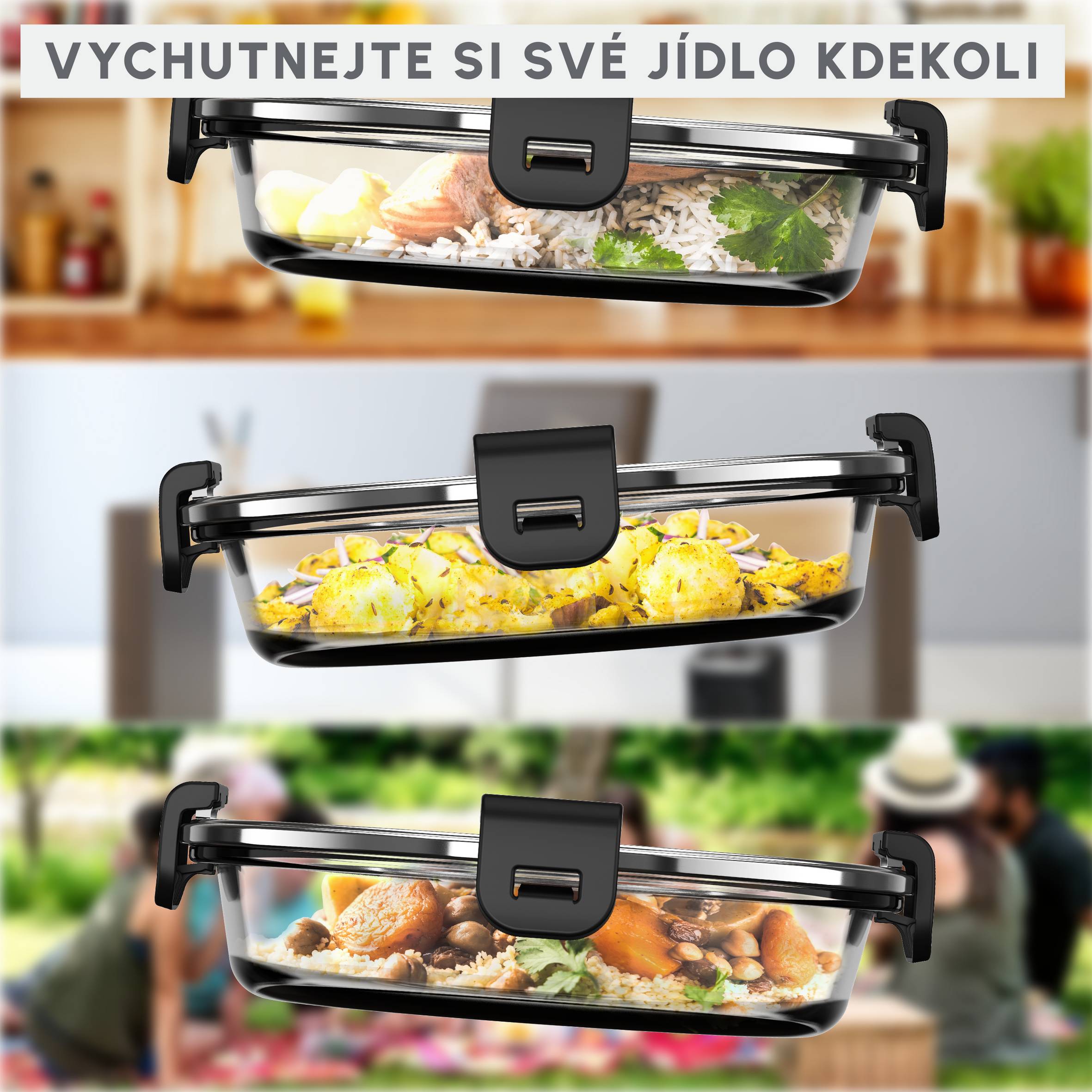 XA6130E0 My Batchcooker Express Příslušenství pro Cook4Me pro tlakové vaření Tefal Sklo/Nerez