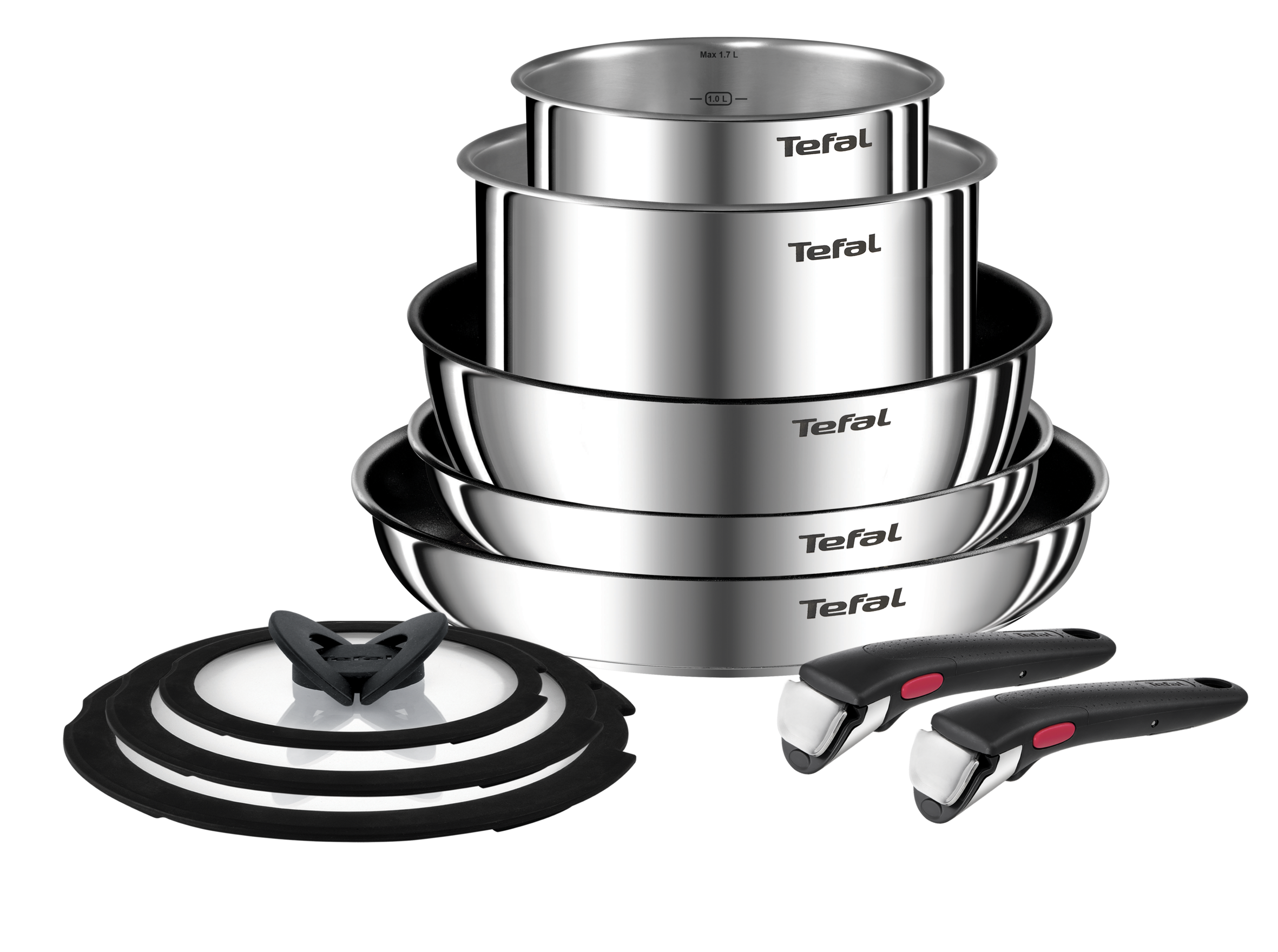 10dílná sada Tefal Ingenio Emotion L897AS74 nerez