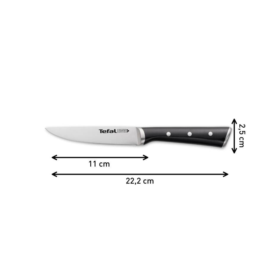 Kuchyňský nůž Tefal Ice Force K2320914 Nerezový/Černý 11 cm