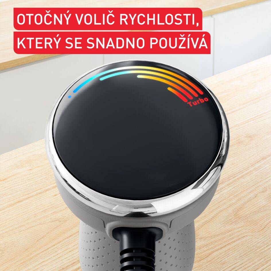 Tyčový mixér Tefal Quickchef+ 3v1 XL HB67MB30 šedý