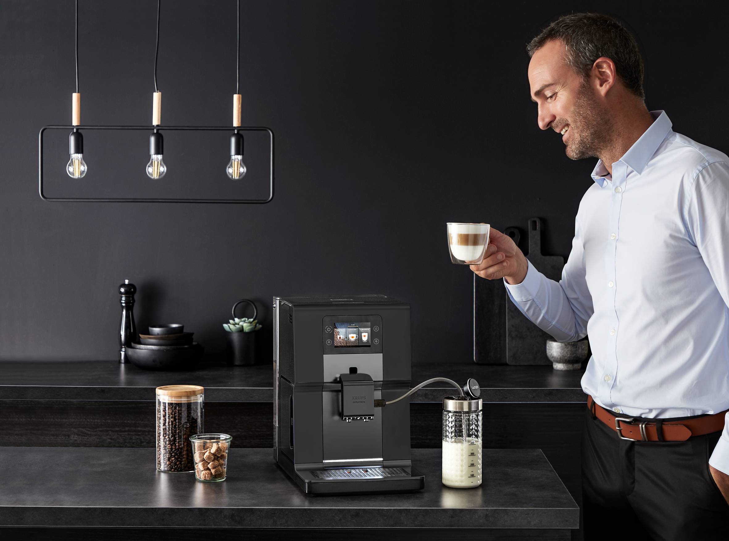 Automatický kávovar KRUPS Intuition Preference+ EA875U10 Šedý