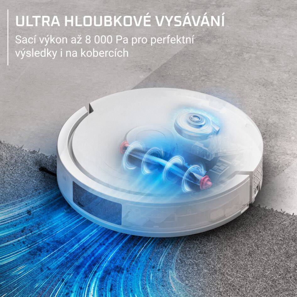 Robotický vysavač X-PLORER S380+ Animal 8000 PA Auto Empty RR89U7E0