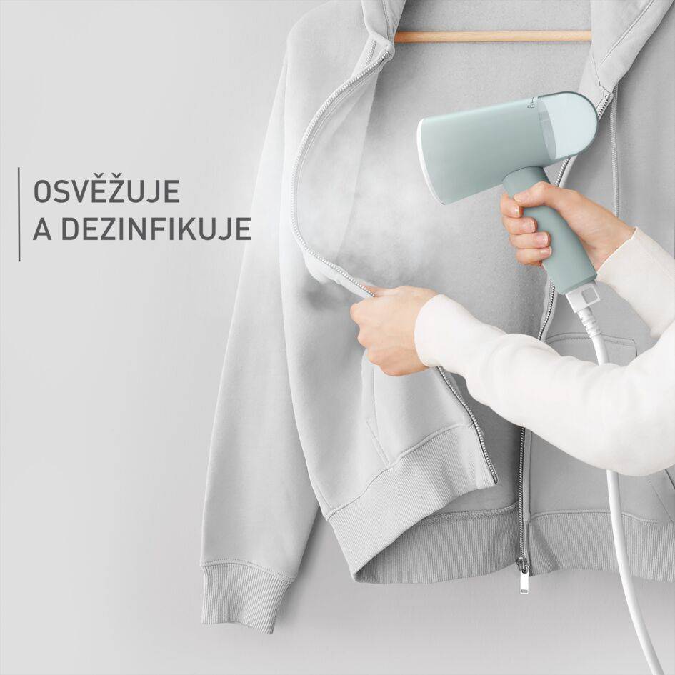 Ruční napařovač Tefal Origin Travel DT1034E1 eukalyptová zelená