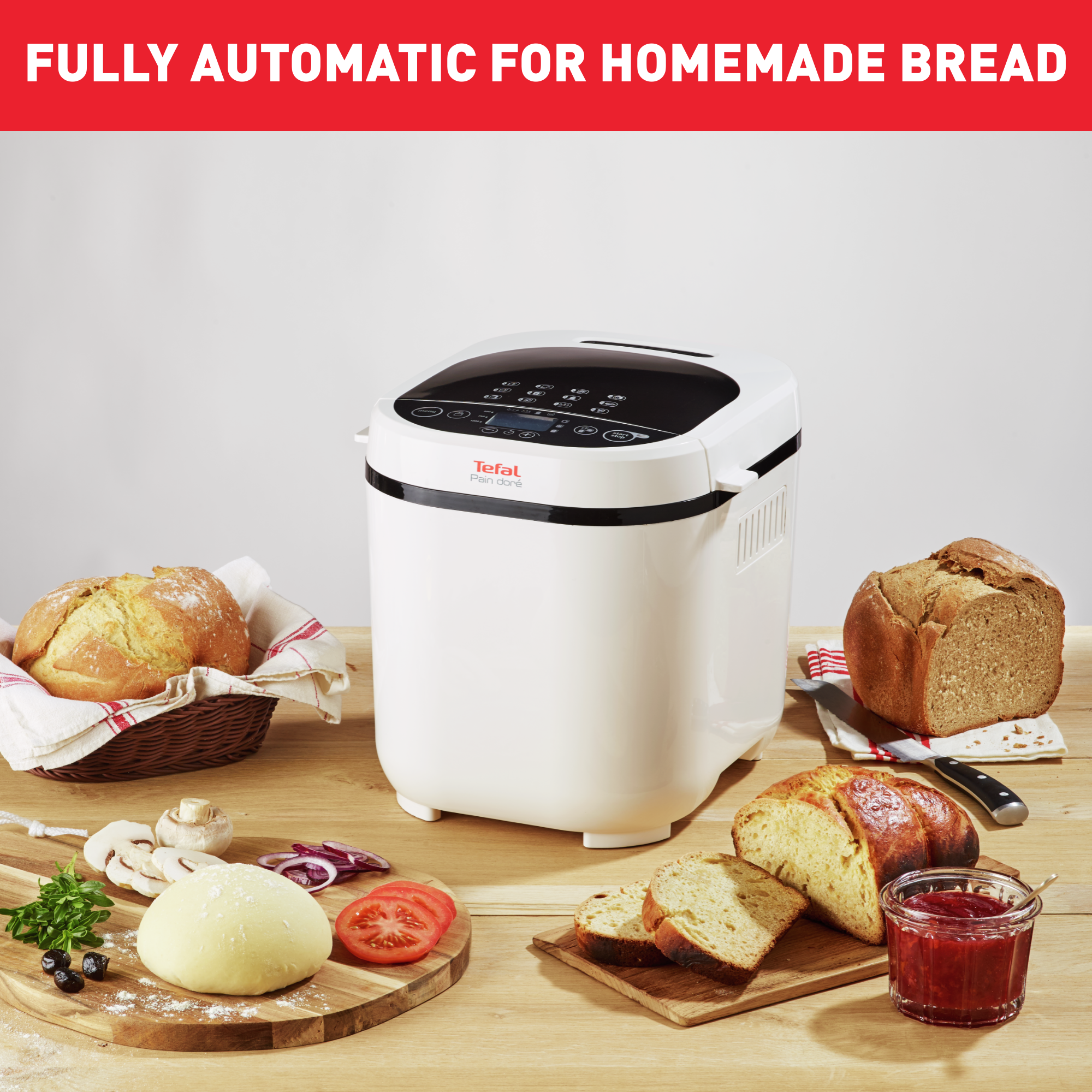 Domácí pekárna Tefal Pain Doré PF210138 Černá/Bílá