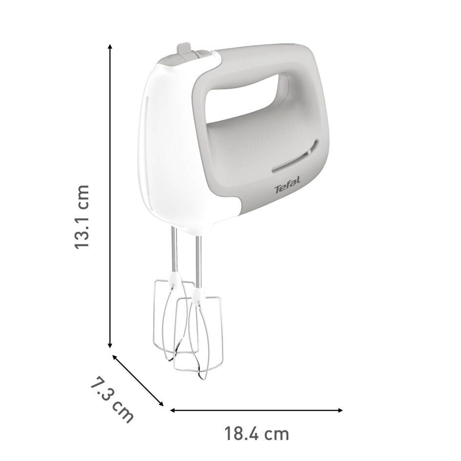 Ruční šlehač Tefal Prep'Mix+ HT450B38 Světle šedý/Bílý