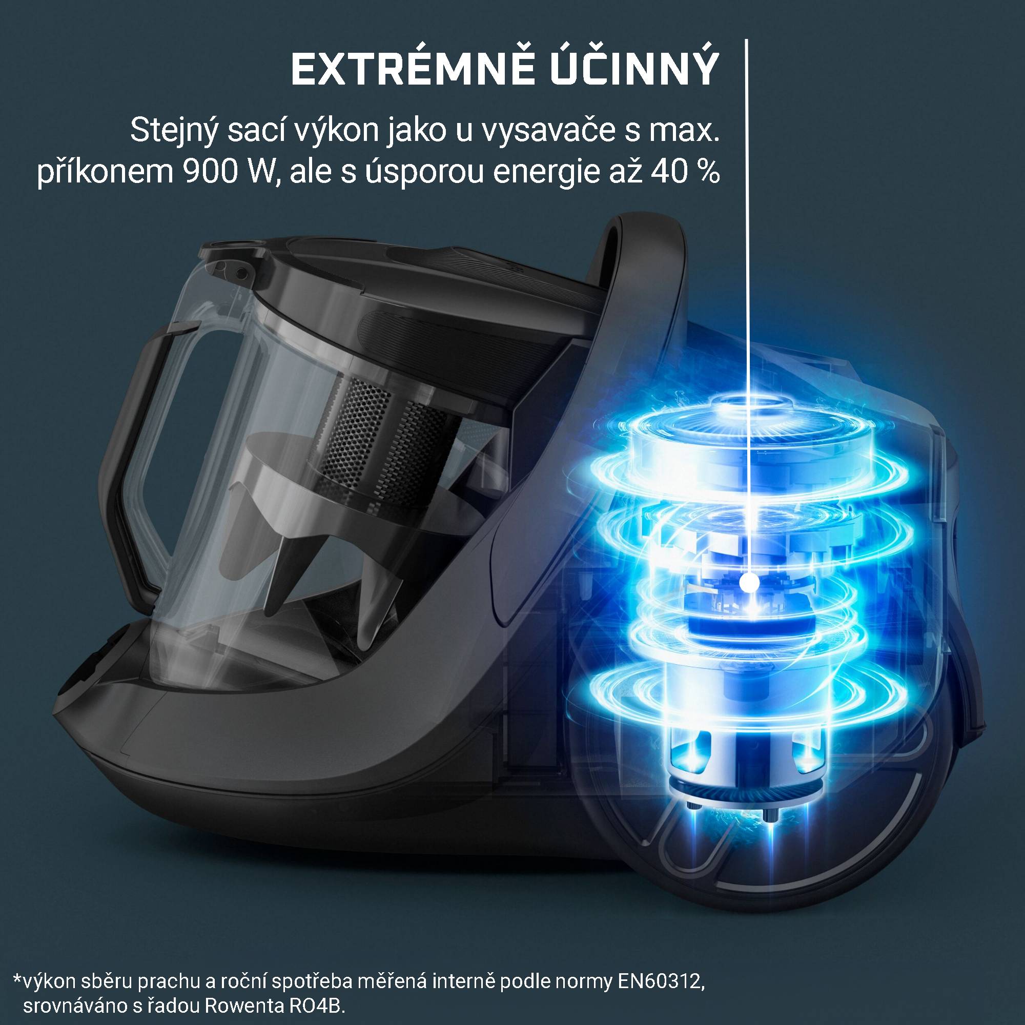 Bezsáčkový vysavač Green Force Cyclonic Effitech®+ Animal RO7C66