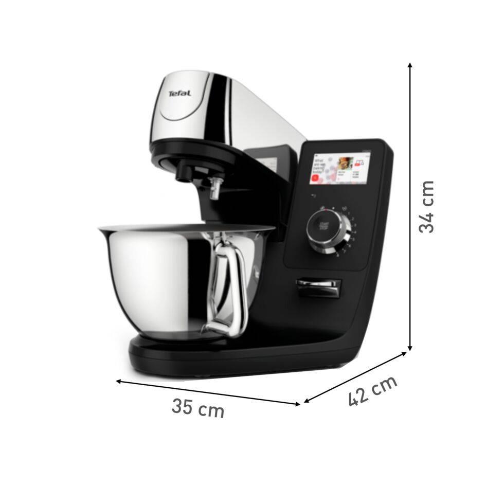 Kuchyňský robot Tefal i-Coach Touch QB950D38 černá/stříbrná