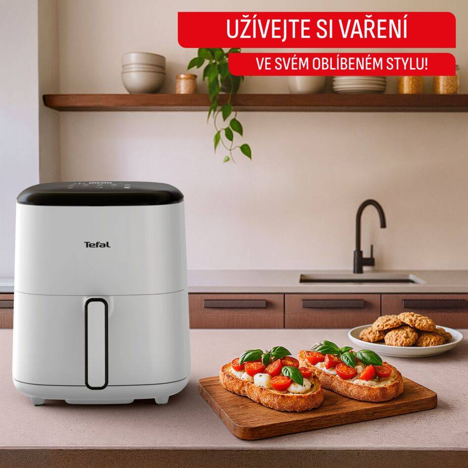 Horkovzdušná fritéza Tefal Easy Fry POP 5l EY245GE0 Světle šedá