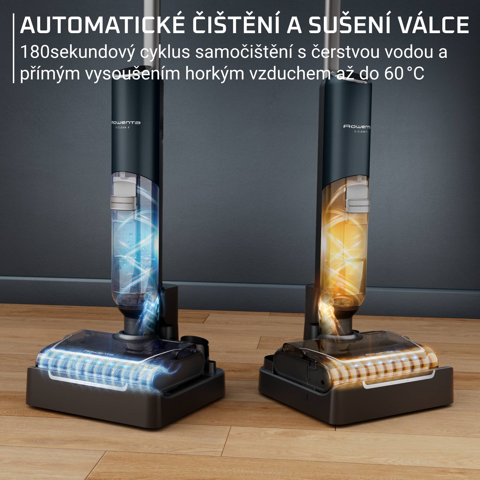 Podlahová myčka a vysavač v jednom Rowenta X-Clean 7 Auto Wet & Dry 20 000 PA GZ5735E0