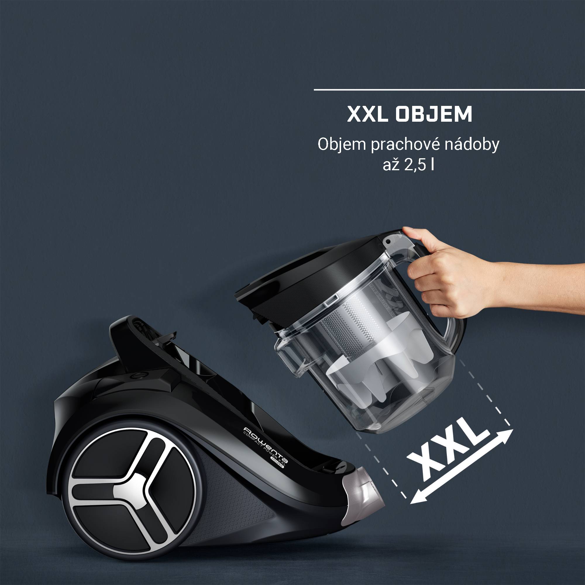 Bezsáčkový vysavač Compact Power XXL 900W Animal RO4B50EA