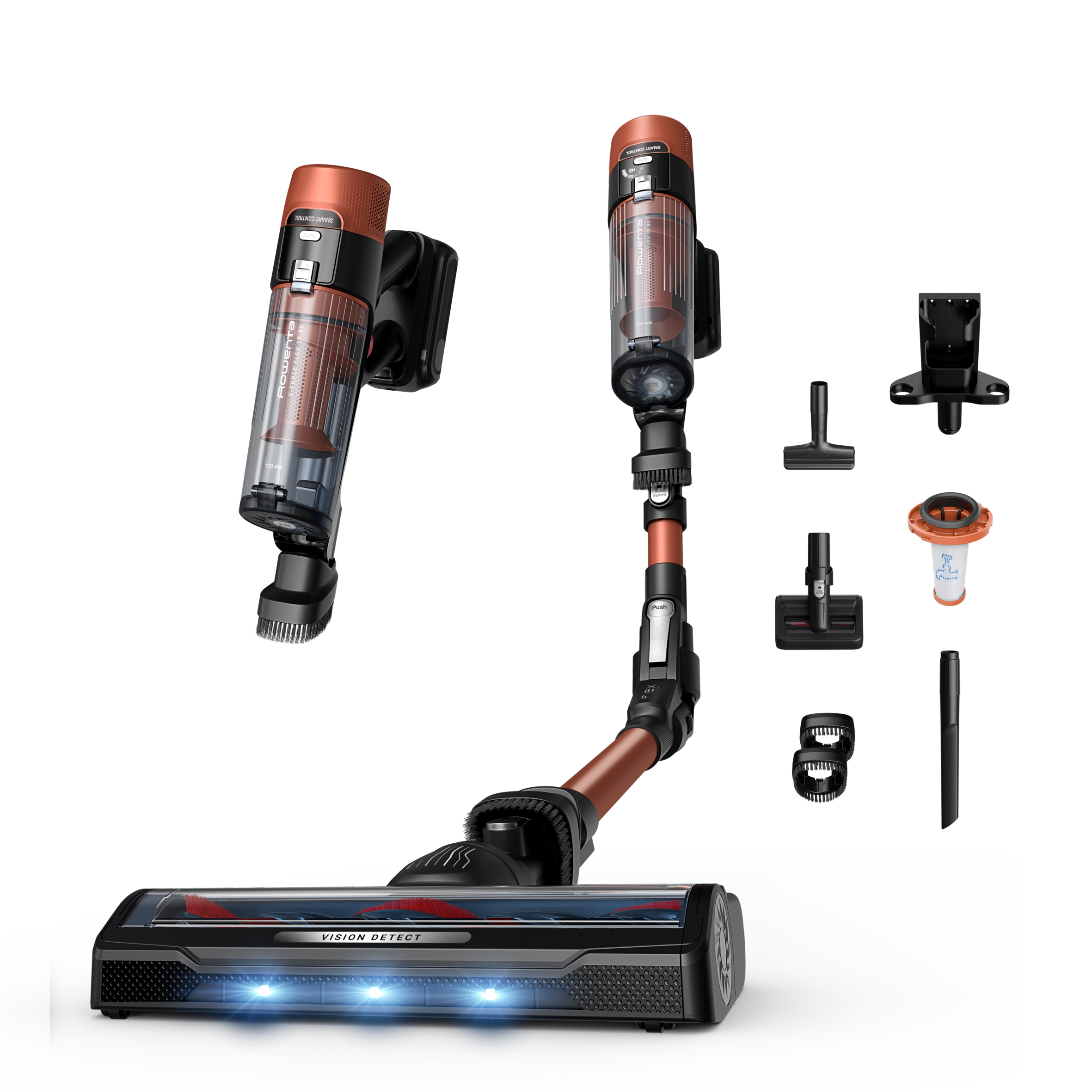 Tyčový vysavač X-Force Flex 10.80 Animal Auto 3v1 120 AW RH7A73E0