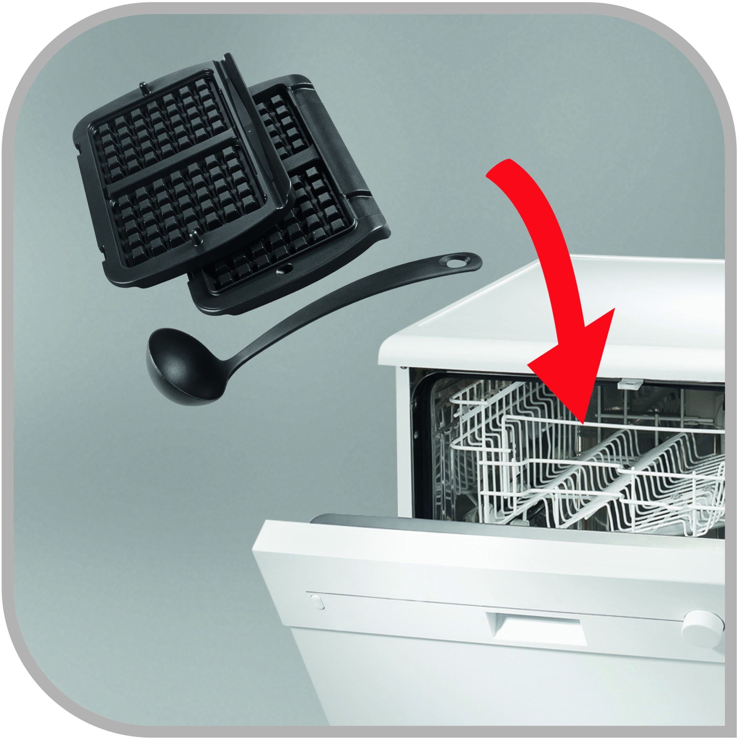 XA7248 Desky na vafle a naběračka pro Tefal OptiGrill+/Elite