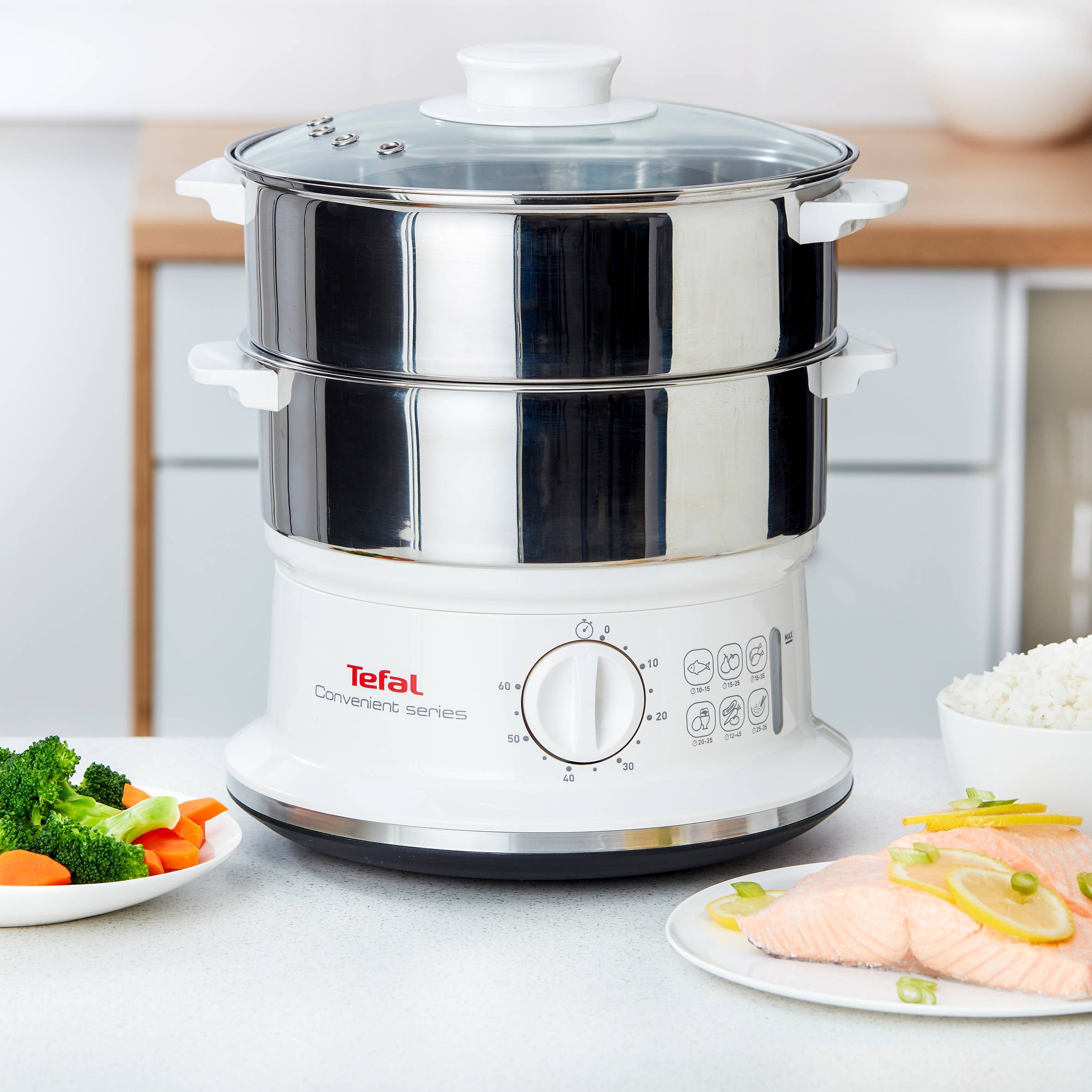 Parní hrnec Tefal Convenient Series VC145130 Bílý