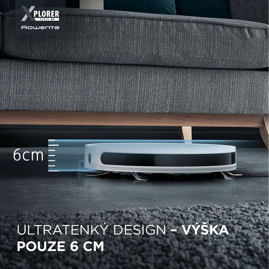 Robotický vysavač Rowenta X-plorer S60 4v1 Animal 6cm RR7455WH